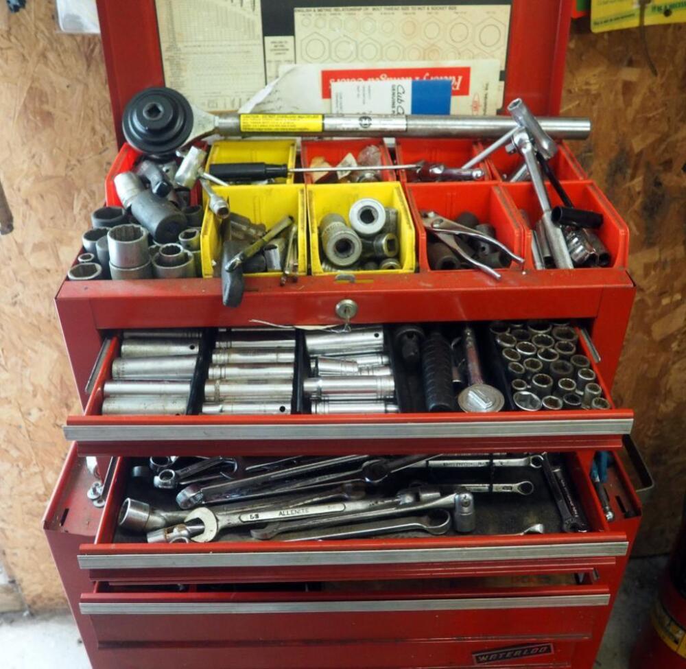 Sockets And Drivers Galore, Including 1,000 Lb. Torque Driver, Extensions, Deep Well Sockets, Wrenches, Punches, And More; Contents Of Tool Chest