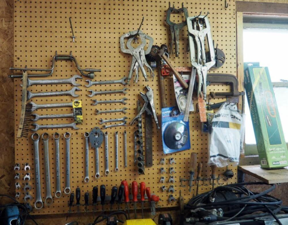 Hand Tools Including Vise Clamps, Craftsman Open & Closed End Metric Wrenches, Snap On Screwdrivers And Torque Drivers, Crowfoot Wrenches, And More
