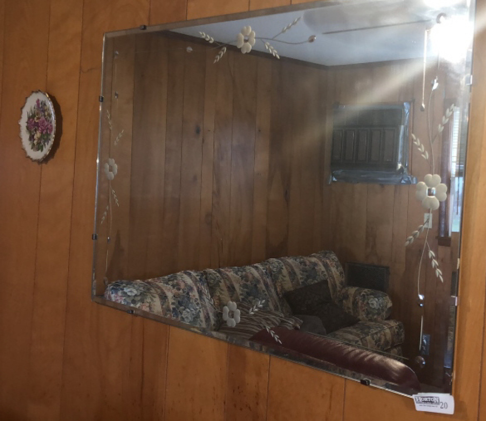Vintage Mirror & Decorative Plate