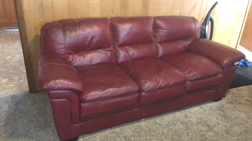 Leather Couch by Ashley