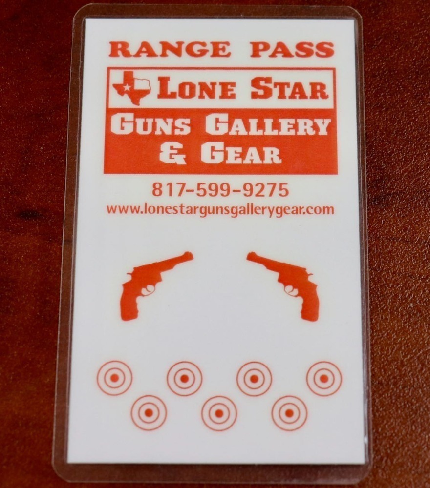 Gun Range Gift Pass - Lone Star Guns Gallery Gear (7 visits)