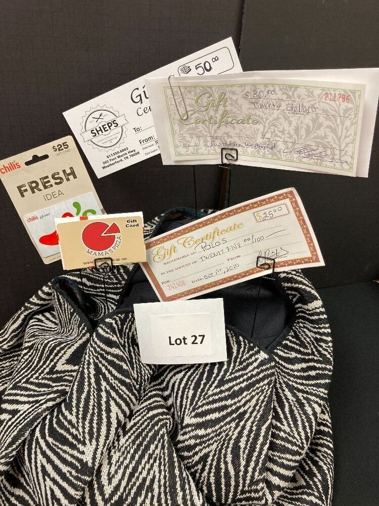 Gift Cards Basket