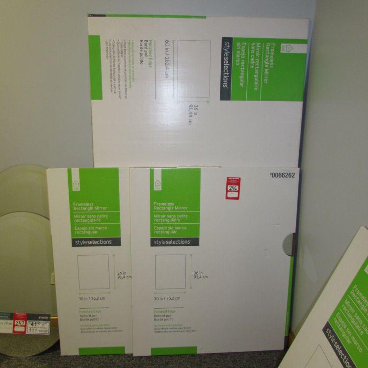 Frameless Rectangle Mirrors