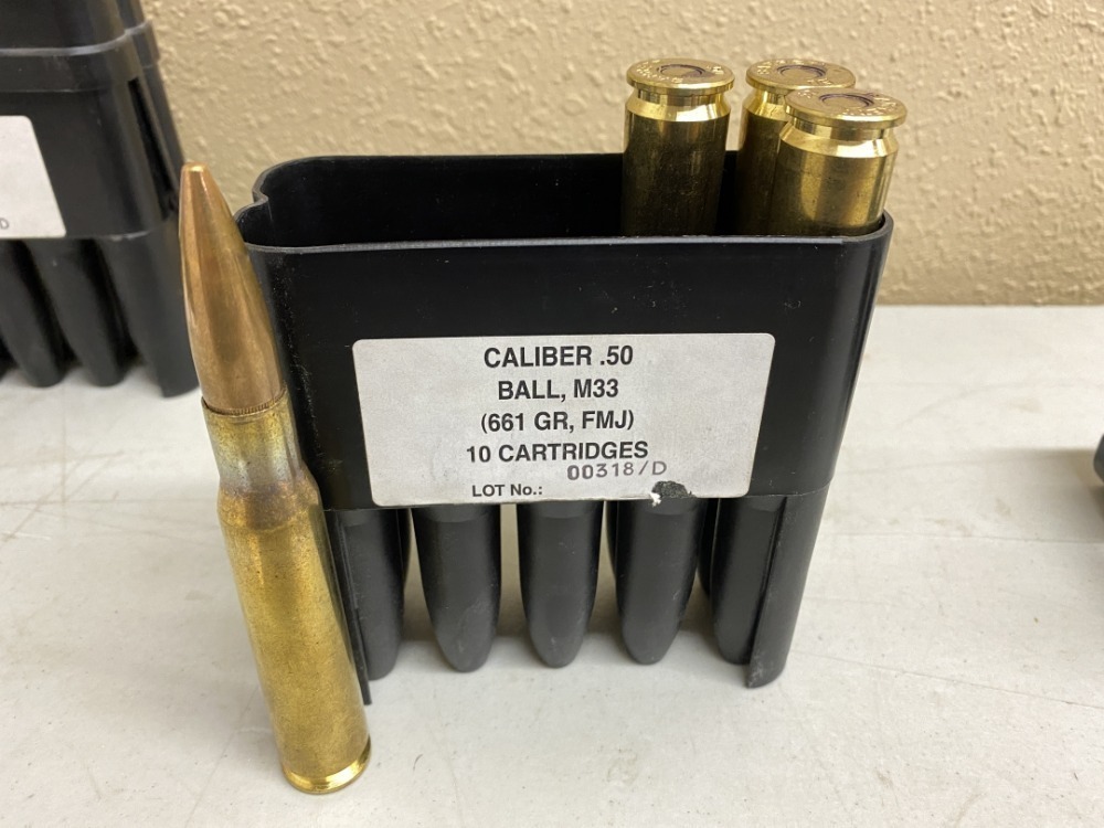 Barrett .50 BMG 661 grain FMJ - 4 factory loads