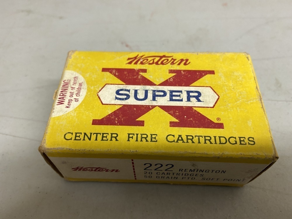Western .222 REM 50 grain SP - 20 rounds