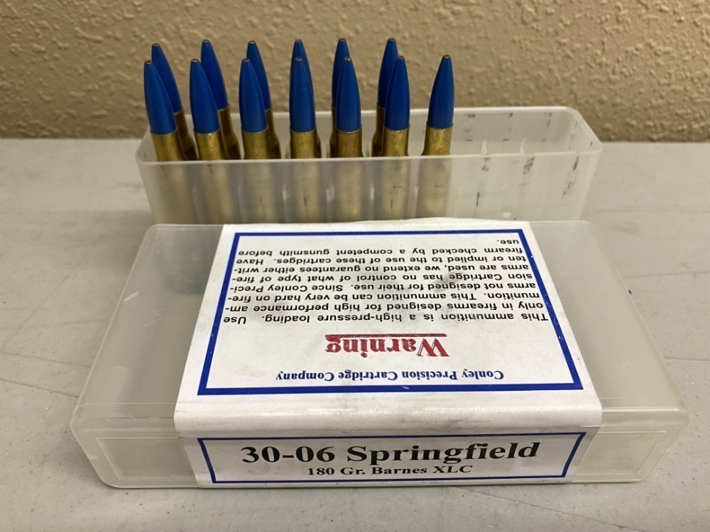 Conley Pecision .30-06 SPRG 180 grain Barnes XLC - 13 rounds