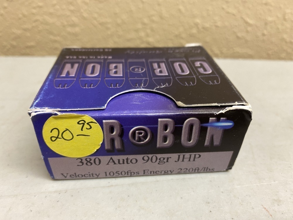 .380 ACP 90 grain JHP - 15 rounds