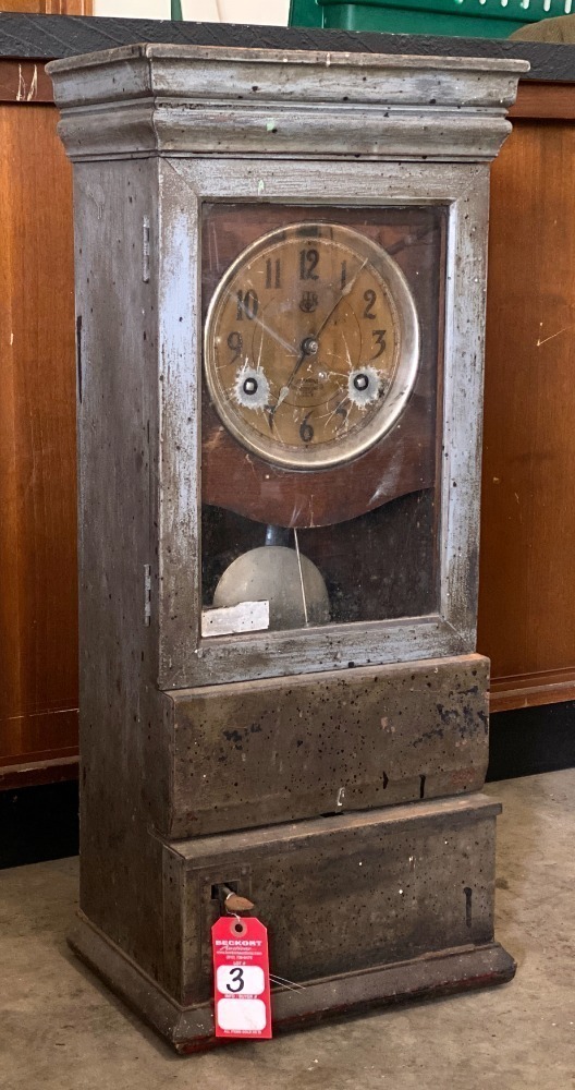 Early "International Time Recording Co" Time Clock
