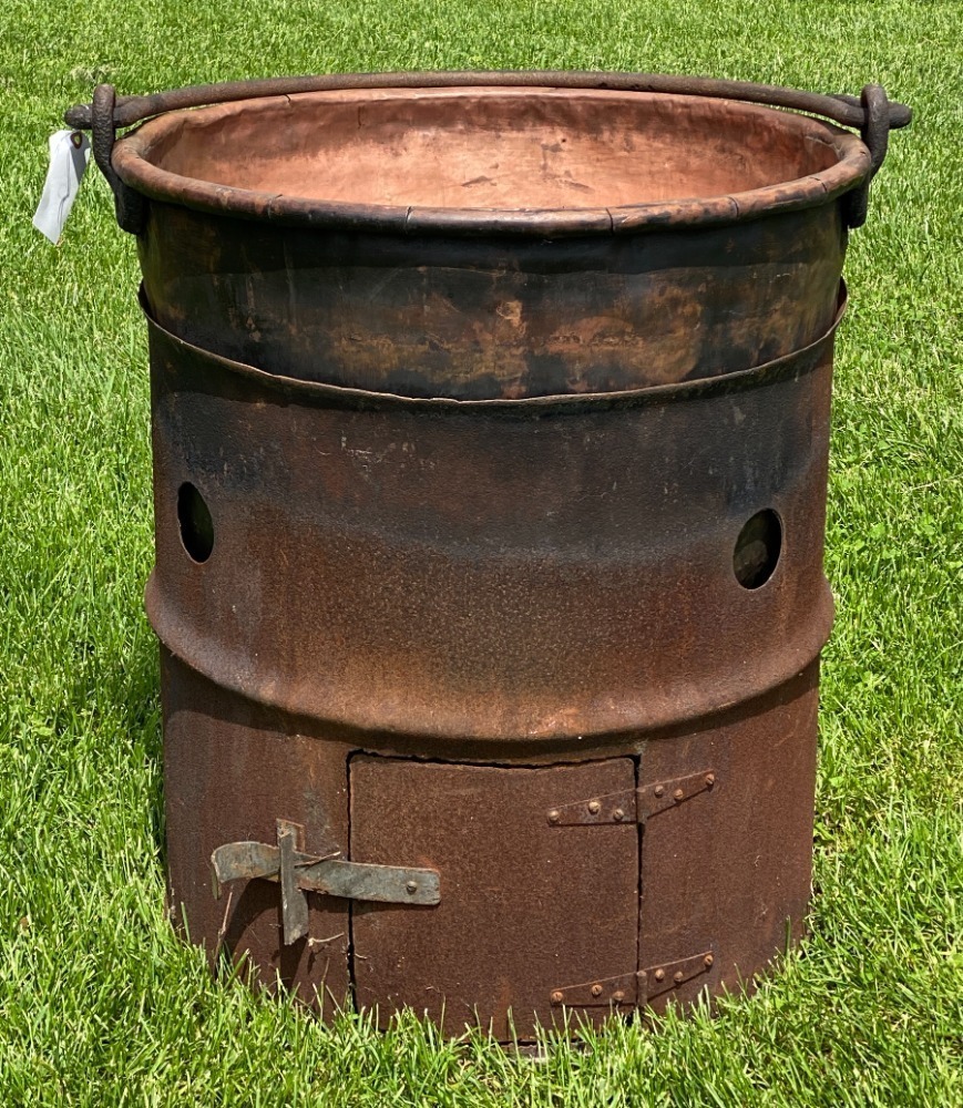 Early Copper Apple Butter Kettle