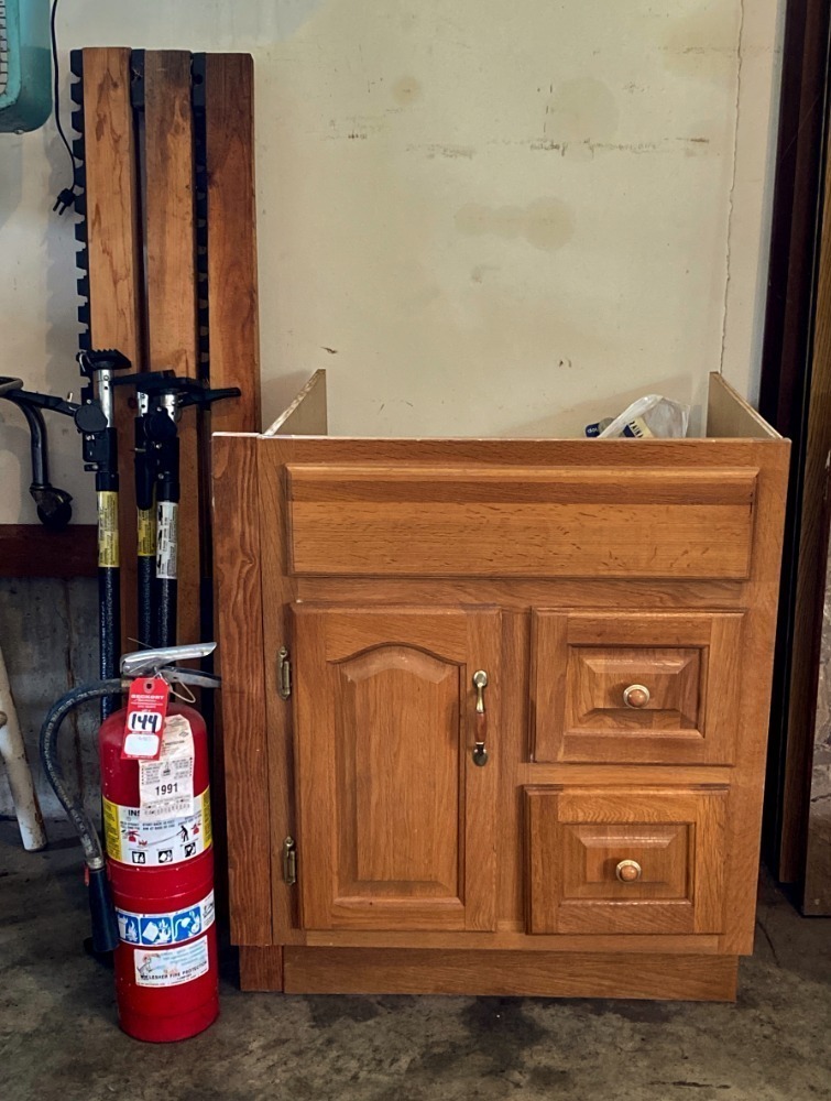 Vanity Cabinet, Fire Extinguisher, Load Stabilizers, Etc.
