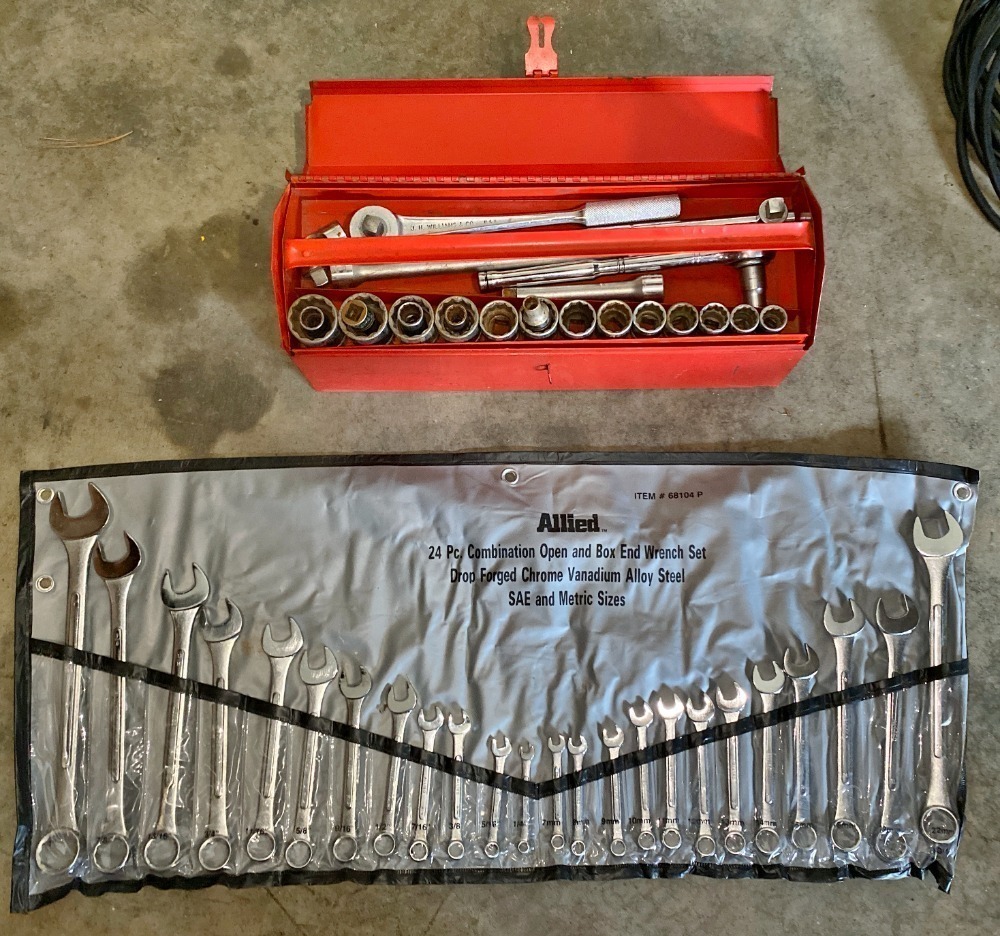 JH William 1/2" Socket Set & Allied 24" Combination Wrench Set