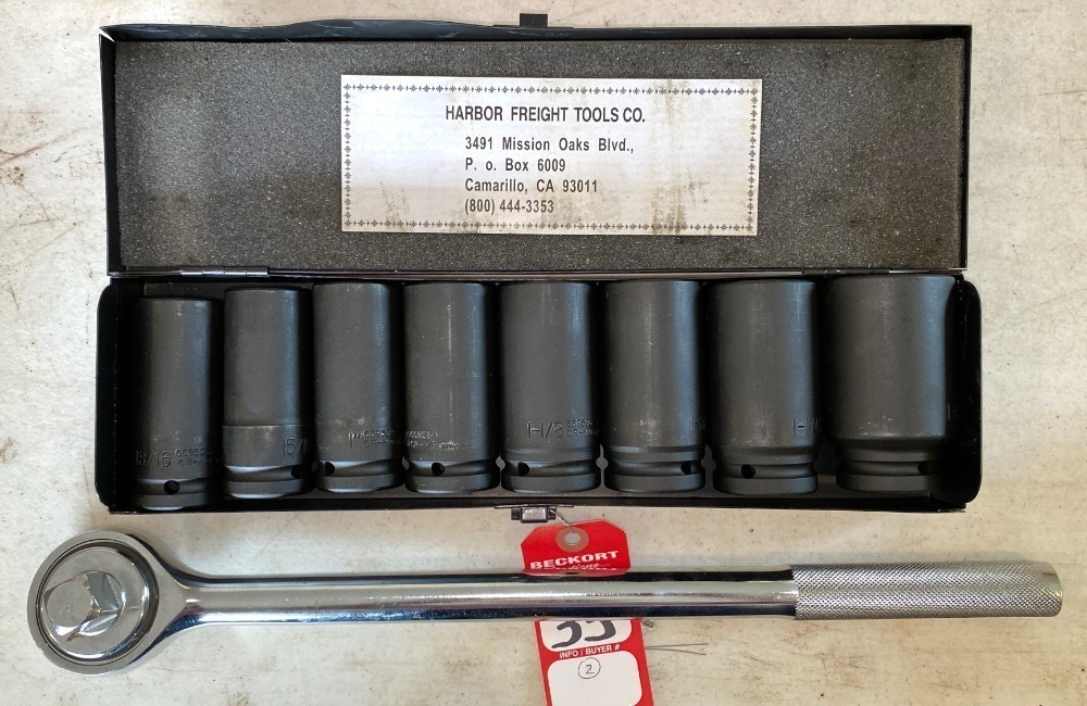 3/4" Drive Impact Deep Well Socket Set