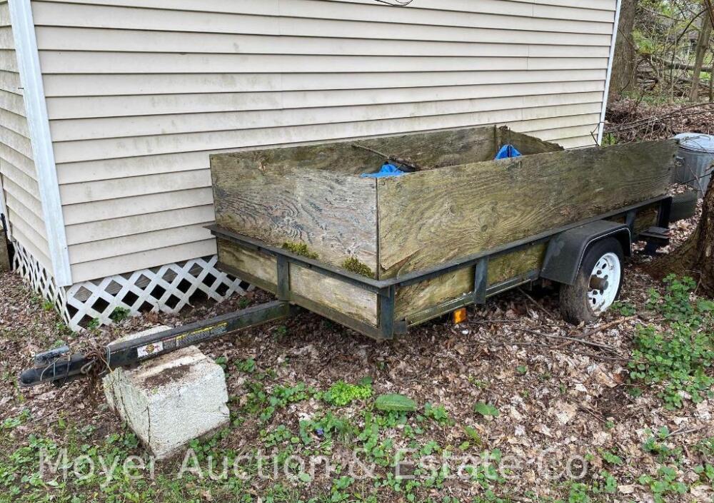 2002 Carry-On Utility Trailer, 4ft. x 8ft., steel mesh bed, hasn't been used in last few years, sells with transferable registration