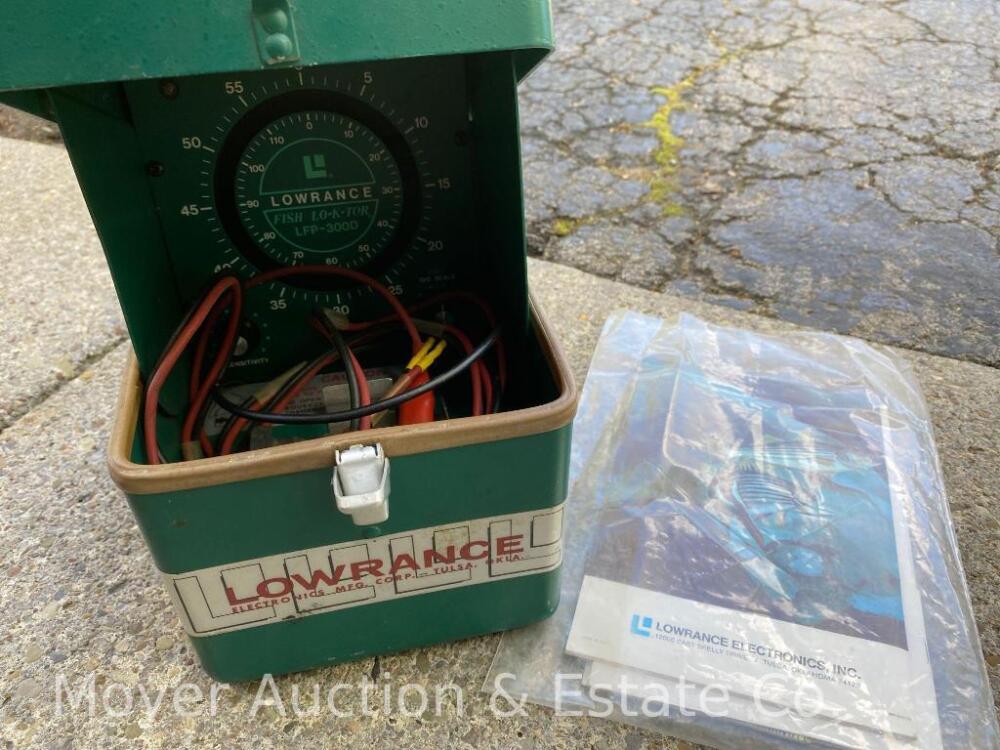 Vintage Lowrance Fish "Lo-K-Tor" Fish Finder, With Original Paperwork