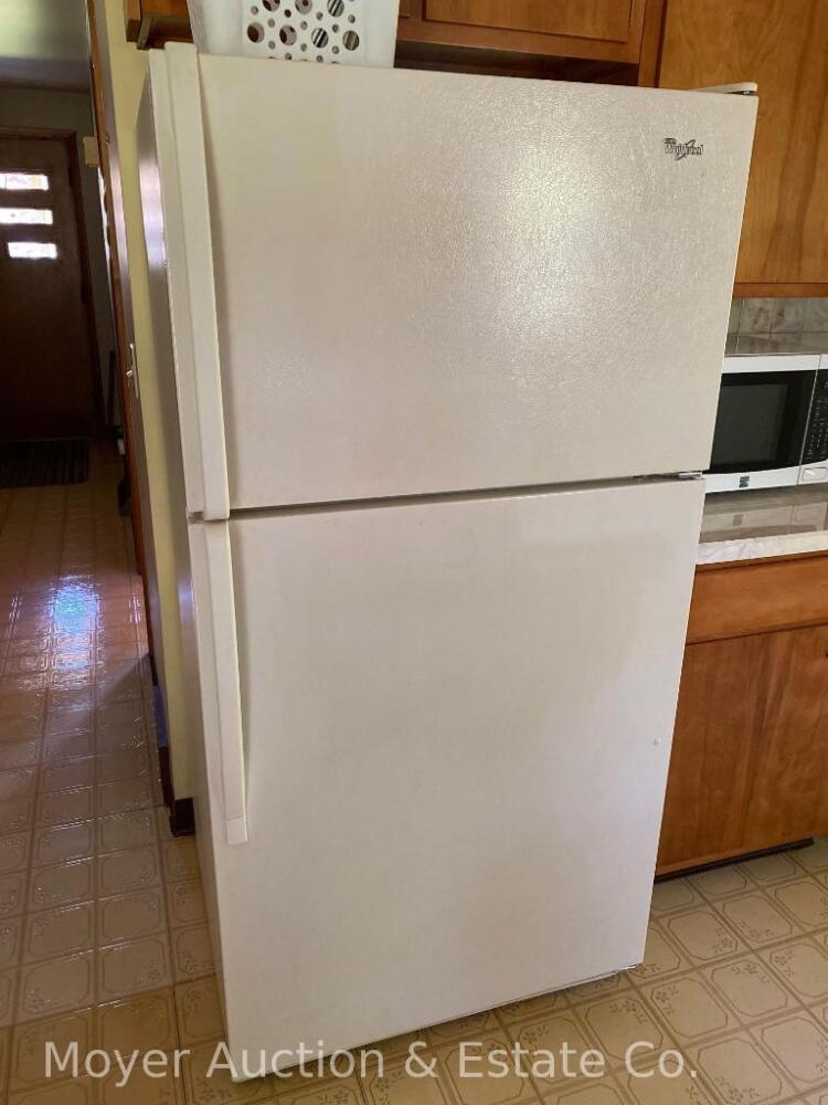 Whirlpool Refrigerator, 33â€w x 65.5â€ tall x 30â€d, good condition
