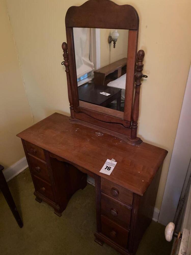 Vintage Wooden Vanity- 80in. T x 40in. W x 16in. D