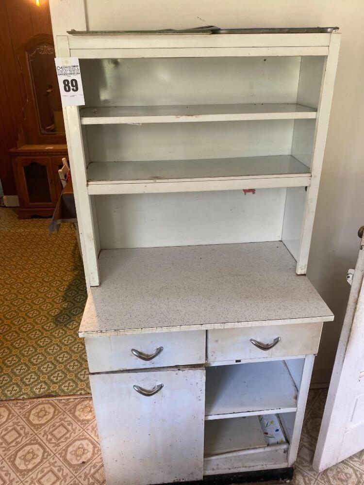 Metal Cabinet with Shelf Storage- 67in. T x 30in. W x 21in. D