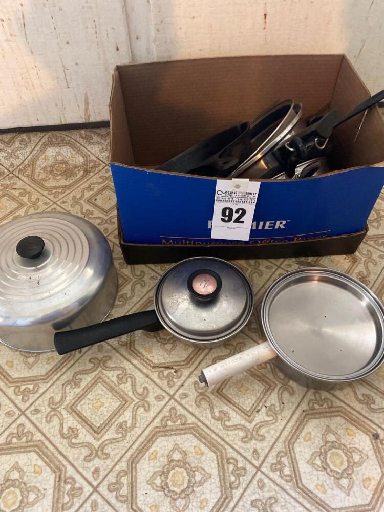 Variety of Pots and Pans