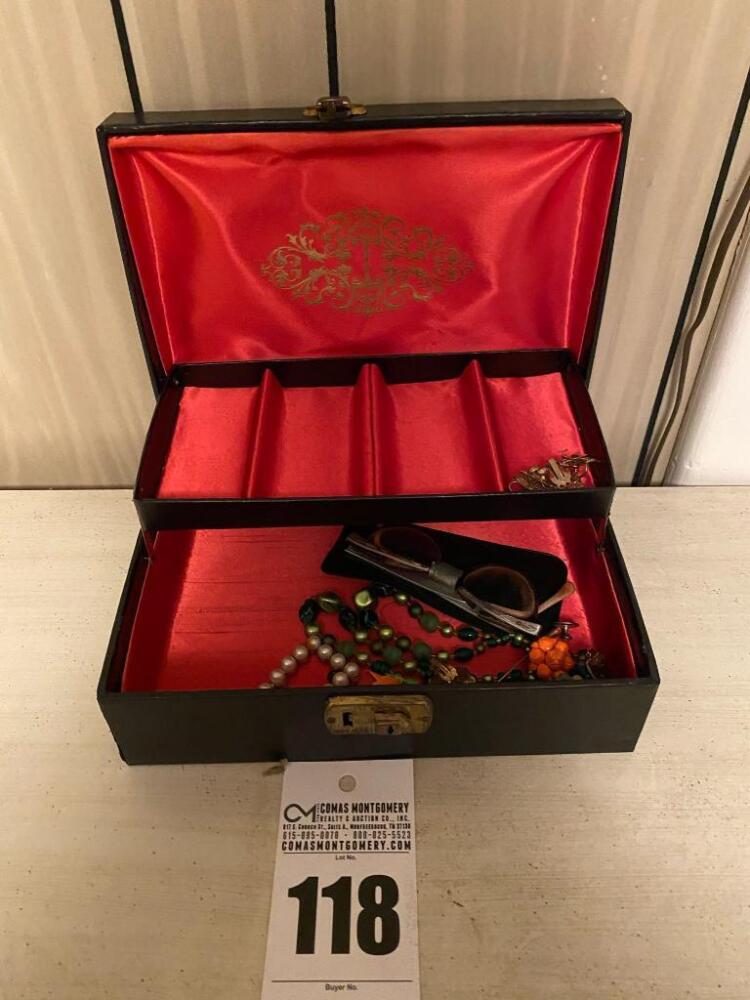 Decorative Jewelry Box w/ Contents