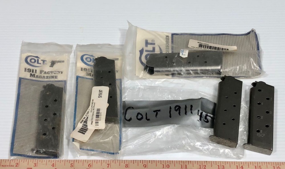 5 Magazines for Colt .45
