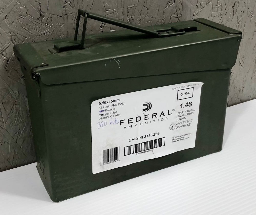 390 Rounds 5.56 x 45 in Steel Field Box