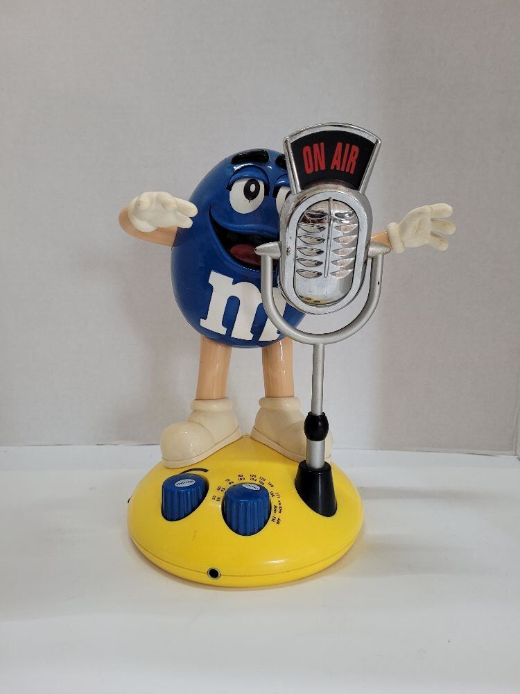 BLUE M & M RADIO WITH MICROPHONE