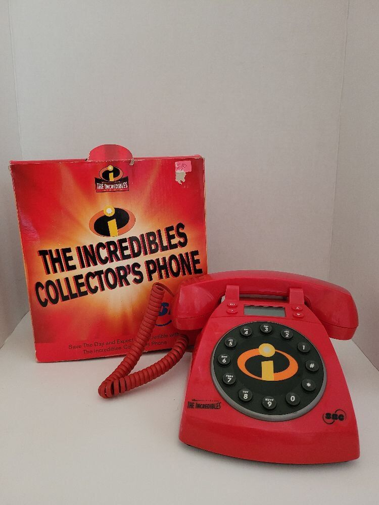 THE INCREDIBLES COLLECTOR PHONE WITH BOX
