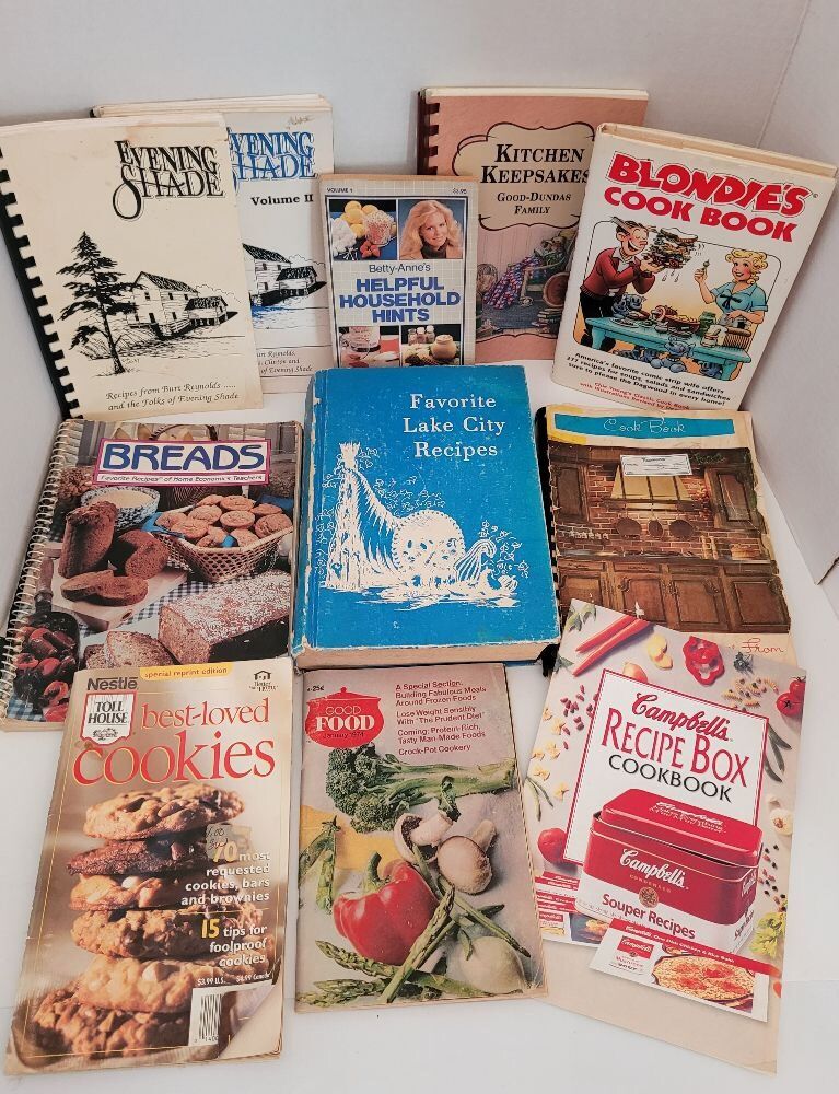 COOKBOOK LOT, BLONDIE'S COOKBOOK, EVENING SHADE, BREADS AND MUCH MORE