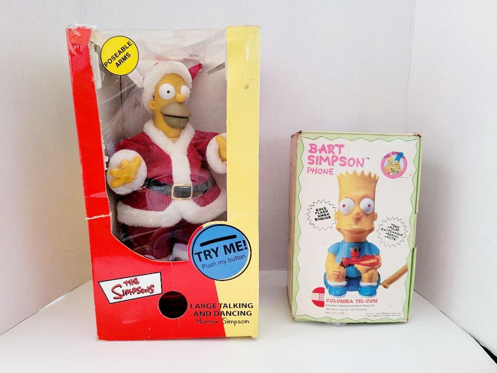 HOMER SIMPSON SANTA AND BART SIMPSON PHONE