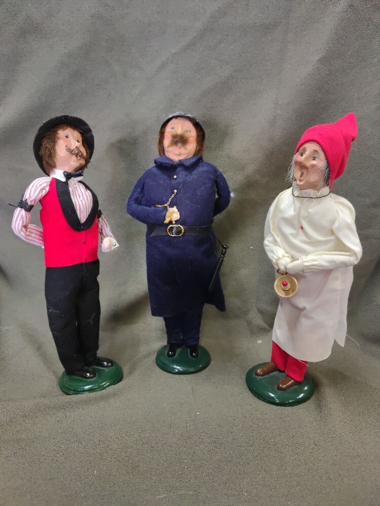 Three of Byers' Choice Carolers