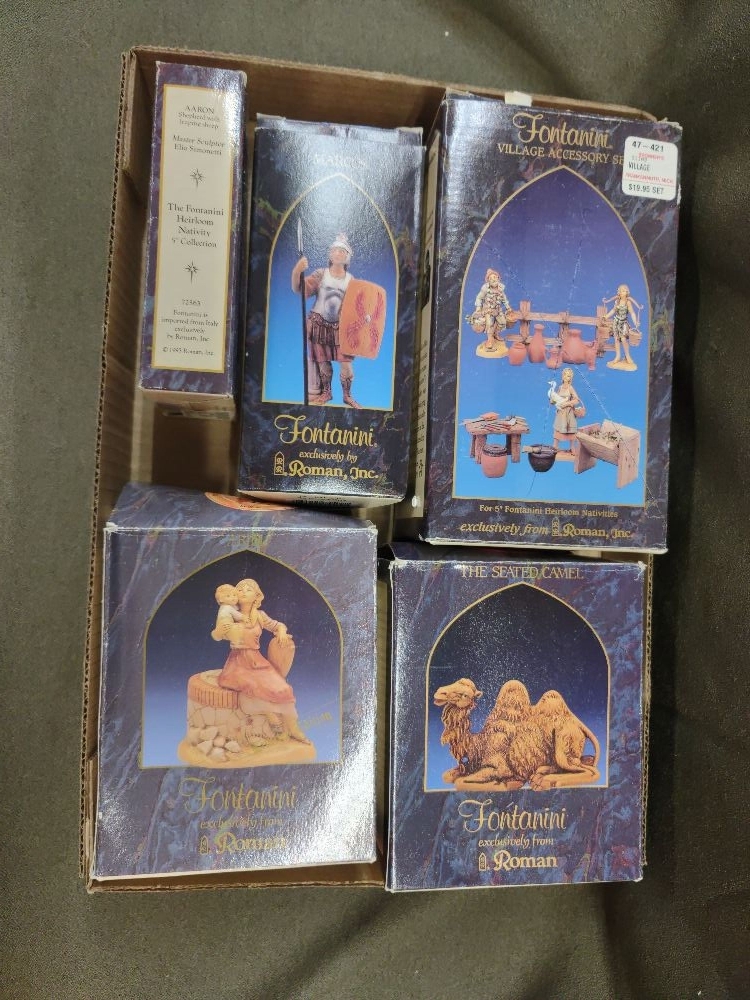 Lot of 5 Fontanini Miniature Biblical Characters