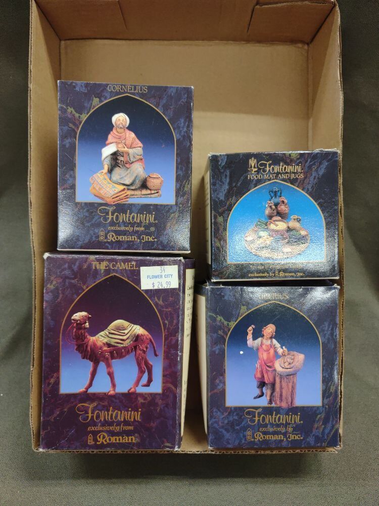 Lot of 4 Fontanini Miniature Biblical Characters