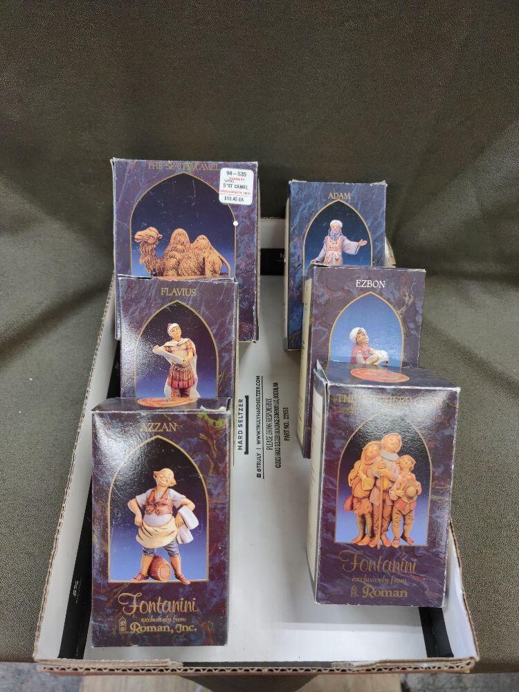 Lot of 6 Fontanini Miniature Biblical Characters