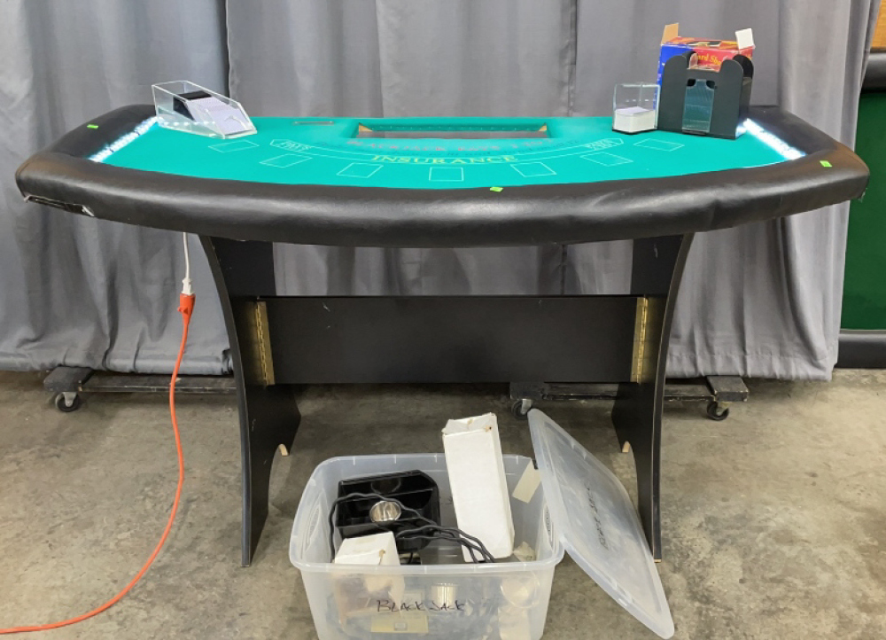 Stand Up Black Jack Table, With Detached Legs, image