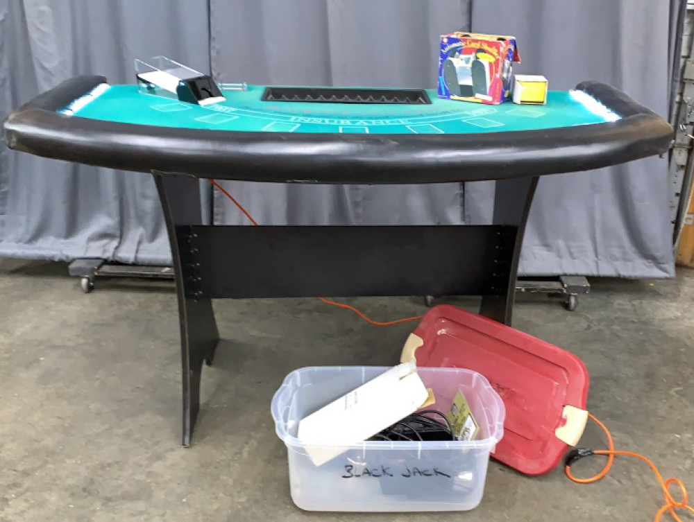 Stand Up Black Jack Table, With Detached Legs, image