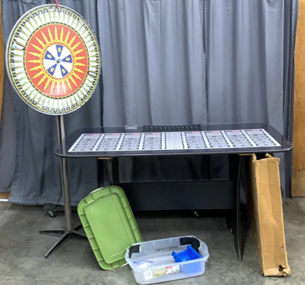 Money Wheel And Table, Table 72x36x39 Wheel  Is image