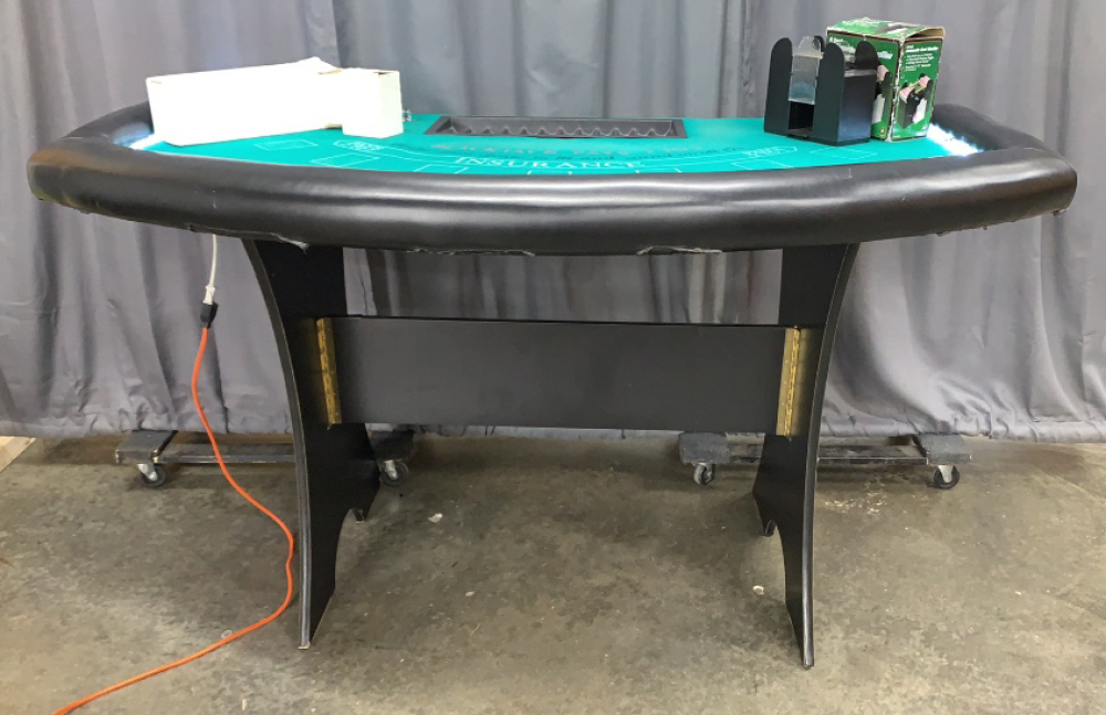 Stand Up Black Jack Table, With Detached Legs, image