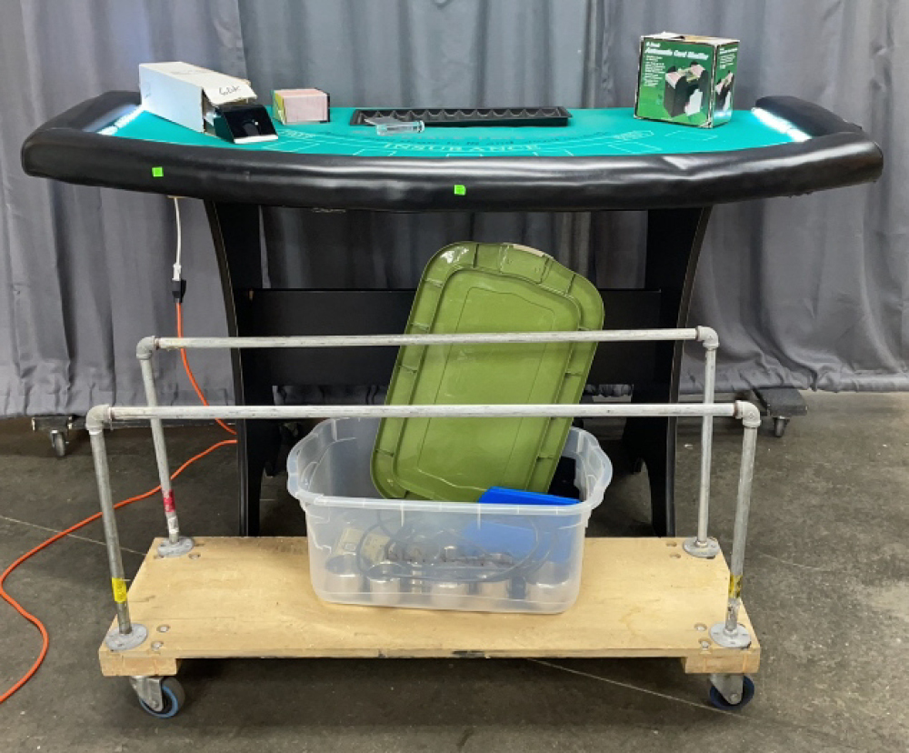 Stand Up Black Jack Table, With Detached Legs, image