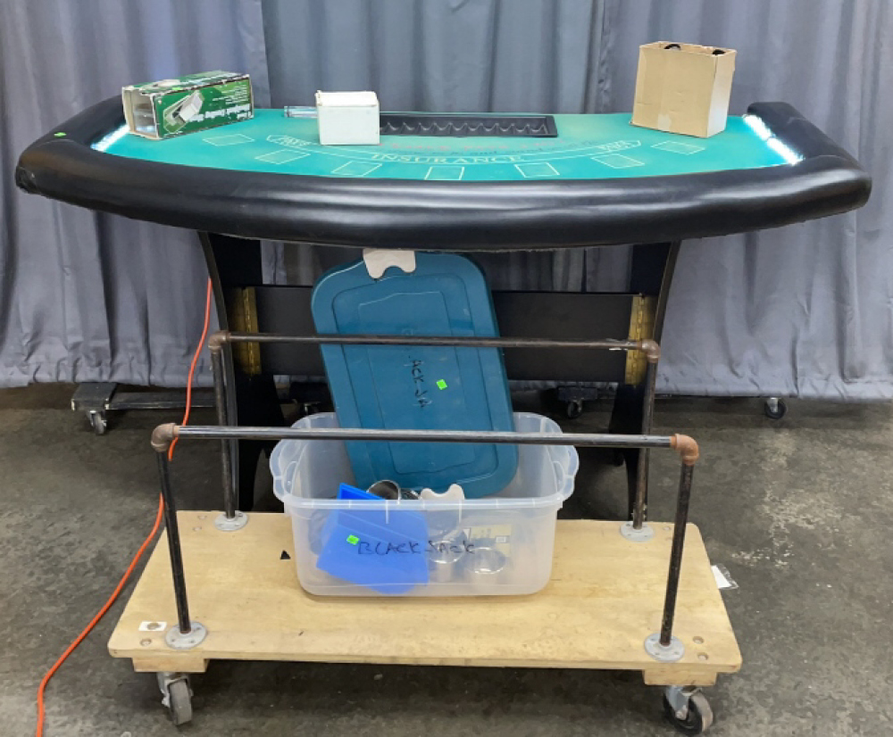Stand Up Black Jack Table, With Detached Legs, image