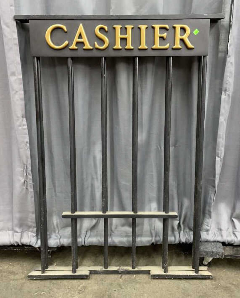 Wood Cashier Bars. Needs Hinge Overall 68x49 image