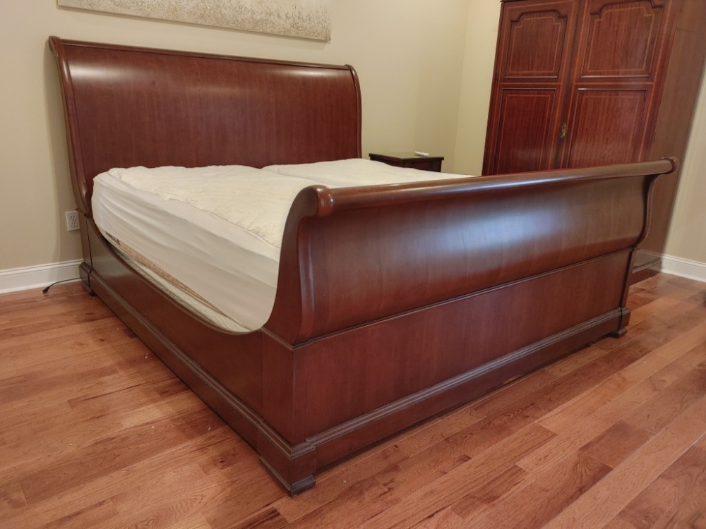 Wooden King Size Sleigh Bed