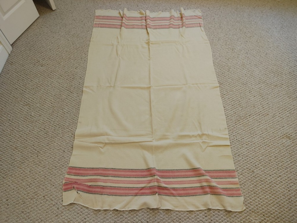Vintage Wool Blanket (Needs Repair)