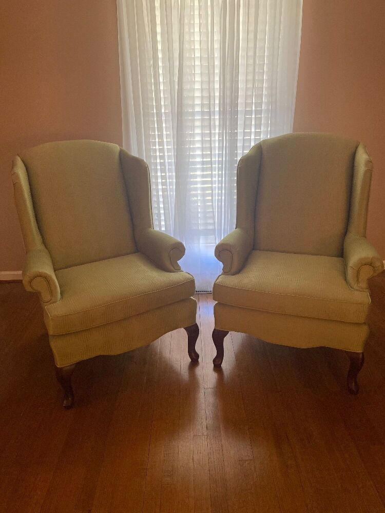 Two Wingback Chairs