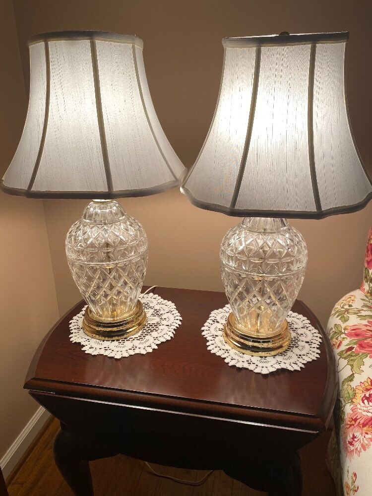 Clear Glass Ginger Jar Shaped Lamps
