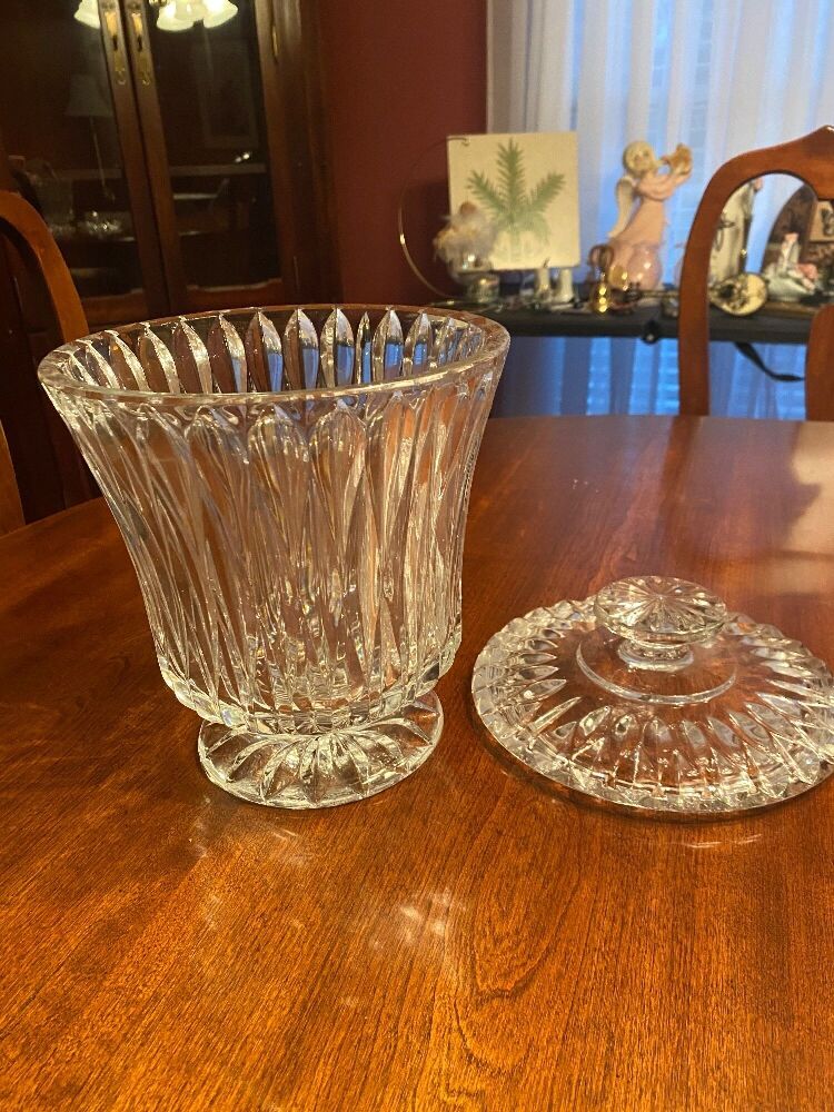 Large Glass Pedestal Compote