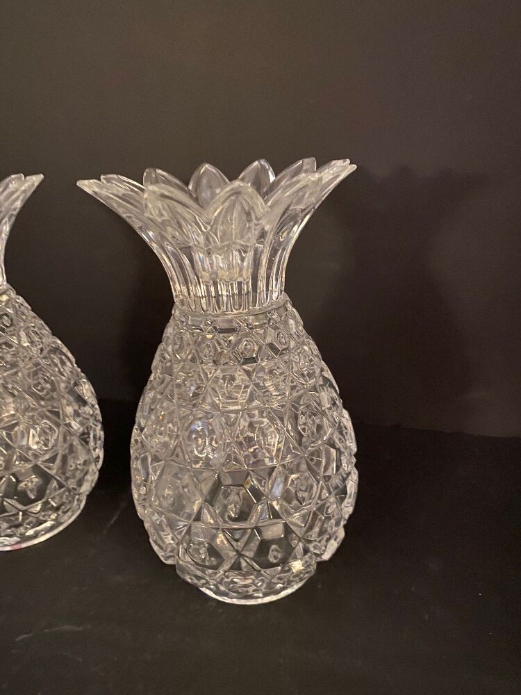 Glass Pineapple Candle Holders