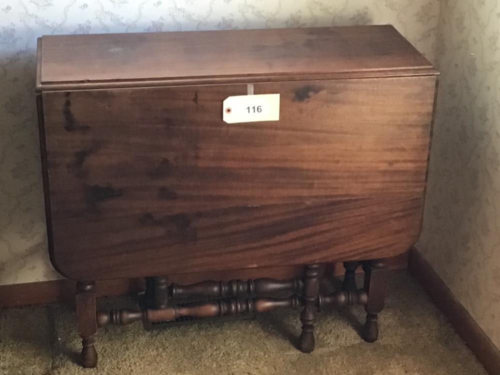 Drop Leaf Wooden Table