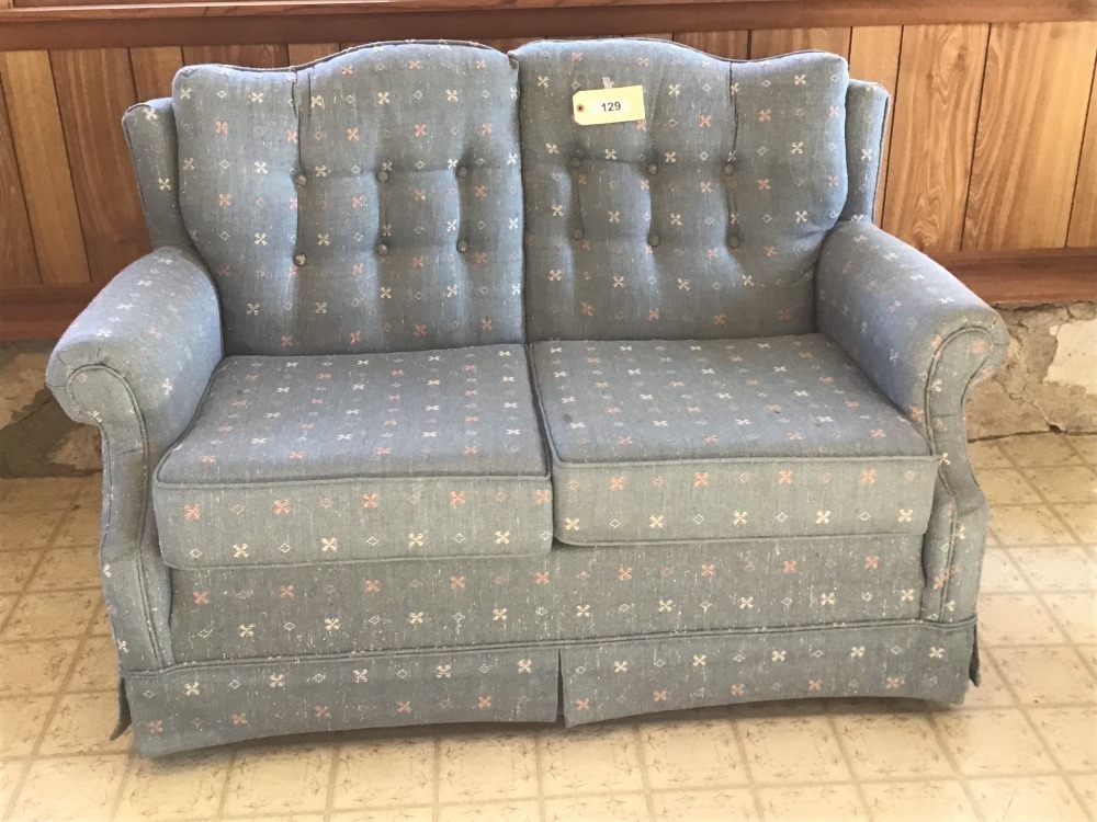 Upholstered Rocking Love Seat, Matches Lot # 113