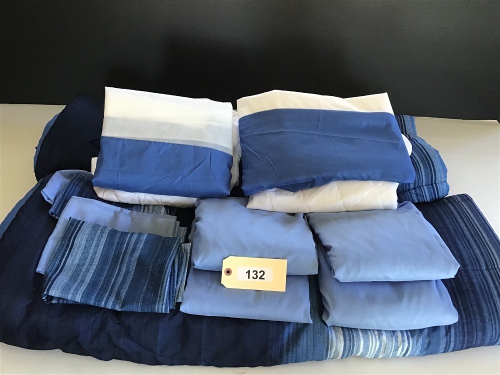 Twin Size Bedding- 2 Each: Comforters, Sheets, Pillow Cases, Shams, Dust Ruffles
