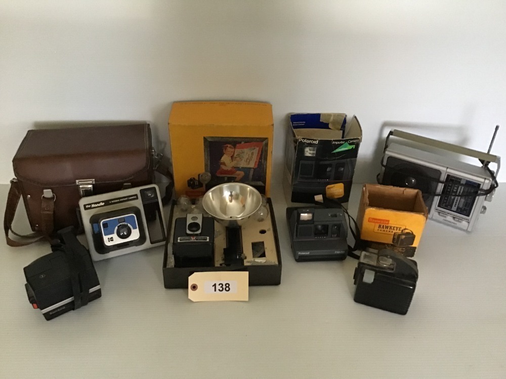 Vintage Cameras (5), Portable Radio